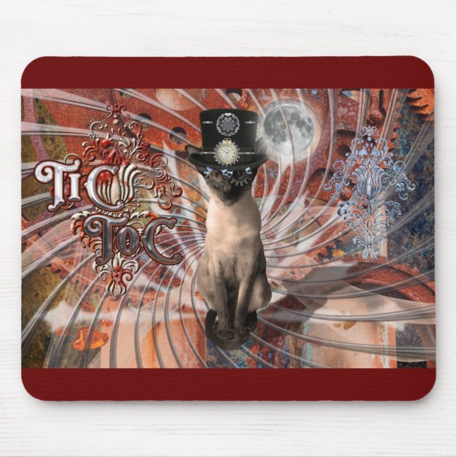 Tapis De Souris Steampunk Temps Voyageur Meezer (Devant)