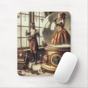 Tapis De Souris Steampunk Victorian Music Snow Globe