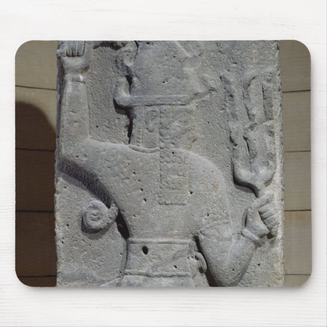 Tapis De Souris Stela de Teshub, un dieu syrien de tempête (Devant)