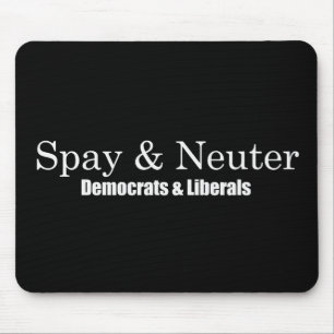 Tapis De Souris Stérilisez et changez les libéraux Bumpersticker