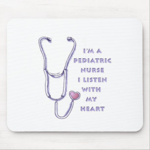 Tapis De Souris Stéthoscope de l'infirmière pédiatrique