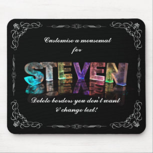 Tapis De Souris Steven - le Steven nommé dans 3D s'allume
