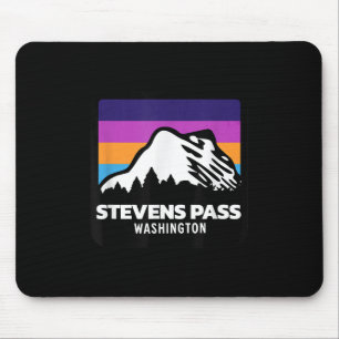 Tapis De Souris Stevens Pass Washington Mountain Ski Snowboardi
