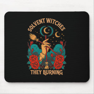 Tapis De Souris Sticker pour brûler des sorcières de solvants