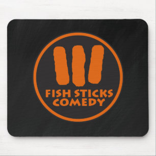 Tapis De Souris Sticks de poisson comédie Mousepad