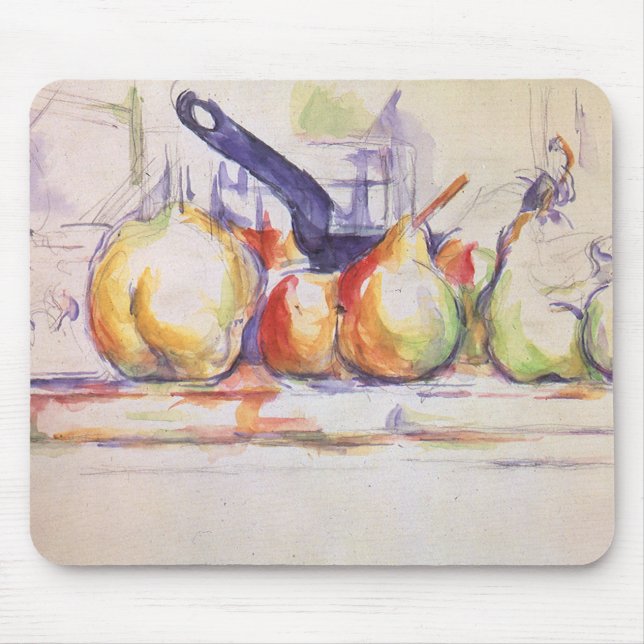 Tapis De Souris Still Life with Saucepan par Paul Cezanne (Devant)
