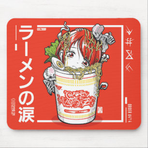Tapis De Souris Stitchmind Ramen Tears Noodle Anime Girl mousepad