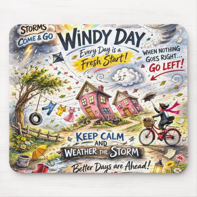 Tapis De Souris Stormy Days Mousepad (Devant)