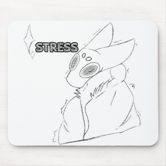 Tapis De Souris Stress Éperche Furie (Devant)