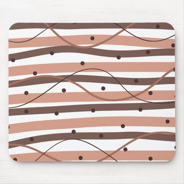 Tapis De Souris Stripes Chocolatée Souris (Devant)