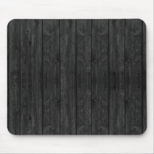 Tapis De Souris Structure en bois noire de texture de mur
