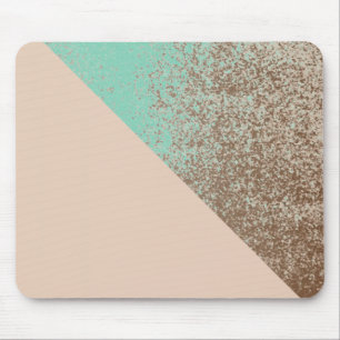 Tapis De Souris Style d'éclaboussure de pêche et de menthe d'ama