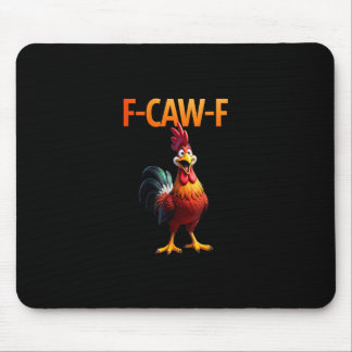 Tapis De Souris Style gothique vintage de poulet F Caw F drôle