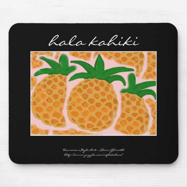 Tapis De Souris Style hawaïen Mousepad d'ananas (Devant)