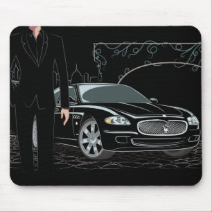 Tapis De Souris Style Mousepad noir lisse