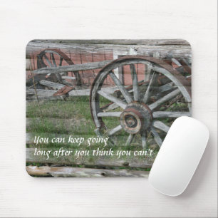 Tapis De Souris Style occidental Rustique Wagon Roue Pad