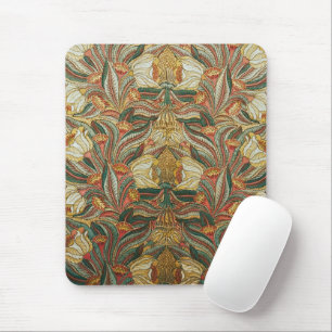 Tapis De Souris Style William Morris Rose Vert Botanique