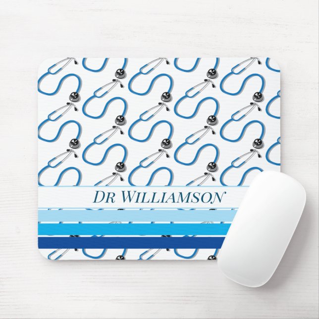 Tapis De Souris Stylish Stethoscope Docteur et infirmière (Avec souris)