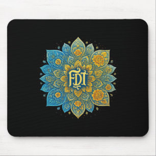 Tapis De Souris Subtile anti-Trump Mandala Design Feminist Shirt W