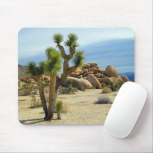 Tapis De Souris Succulents du désert de Californie, rochers et ci