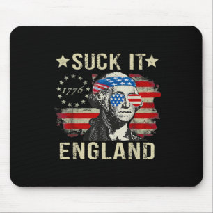 Tapis De Souris Suck It England Drôle 4 juillet patriotique Amériq