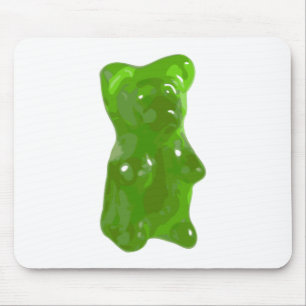 Tapis De Souris Sucrerie gommeuse verte d'ours