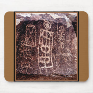 TAPIS DE SOURIS SUD-OUEST AMÉRICAIN DE PÉTROGLYPHES, DÉSERT DU