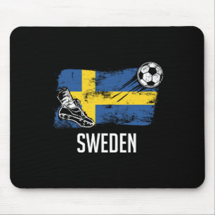 Tapis De Souris Suède Maillot Drapeau Équipe de Football Suédoise