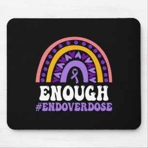 Tapis De Souris Suffisamment De Surdose Pruple Ribbon Opioïde Over