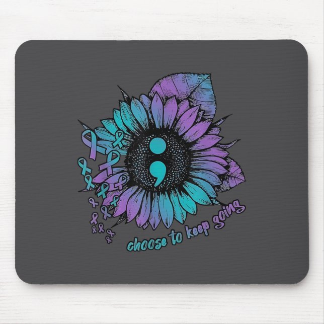 Tapis De Souris Suicide Prevention Awareness Shirt Choose To Keep  (Devant)