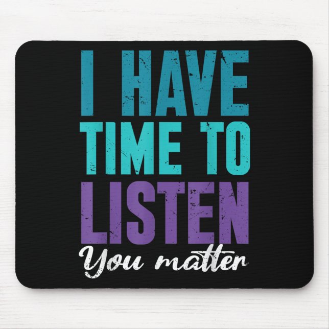 Tapis De Souris Suicide Prevention You _ I For Suprters  (Devant)
