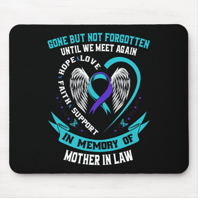 Tapis De Souris Suicide Sensibilisation Chemise Mère En Droit Disp (Devant)