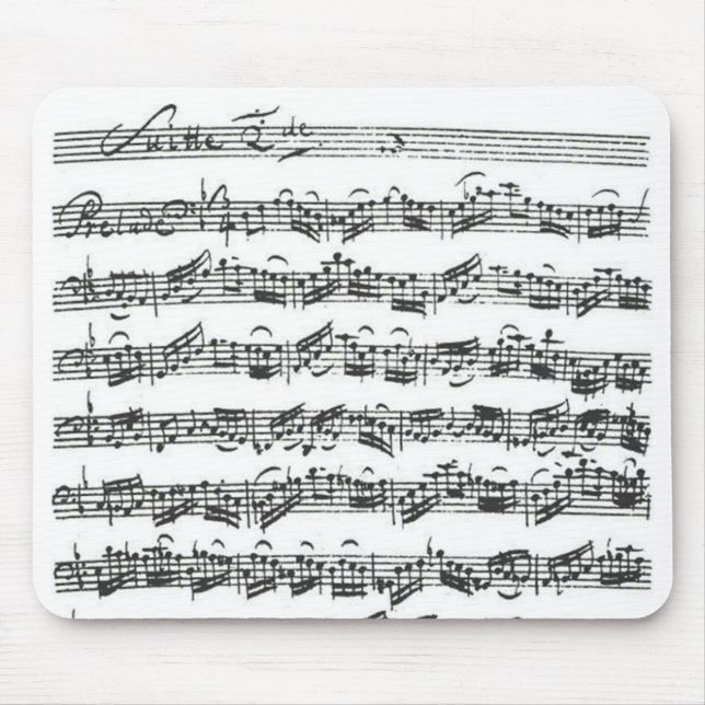 Tapis De Souris Suite de violoncelle de Bach (Devant)