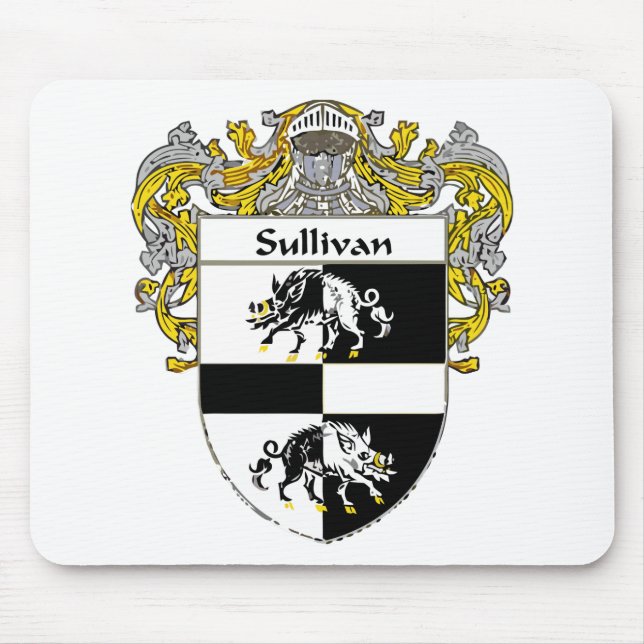 Tapis De Souris Sullivan-Coat-of-Arms-Mantled-300x300 (Devant)