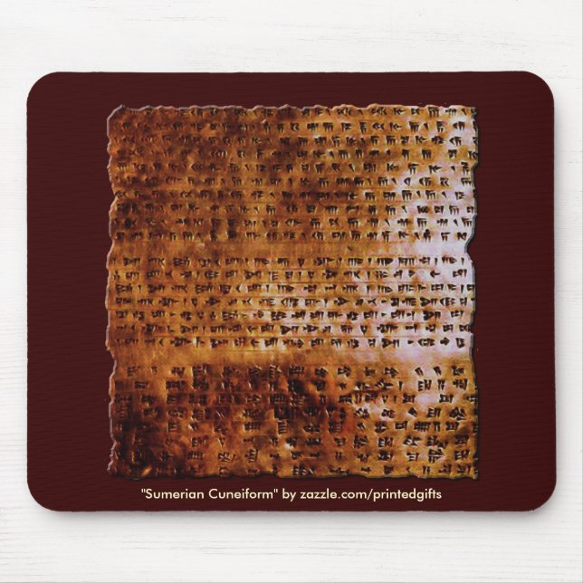Tapis De Souris SUMÉRIEN CUNEIFORM ÉCRIVANT Mousepad (Devant)