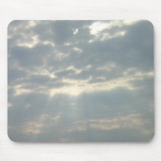Tapis De Souris Sun brillant par des nuages Mousepad
