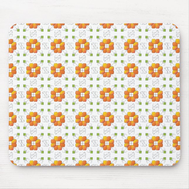 Tapis De Souris SUN traditionnel letton conception géométrique IX (Devant)