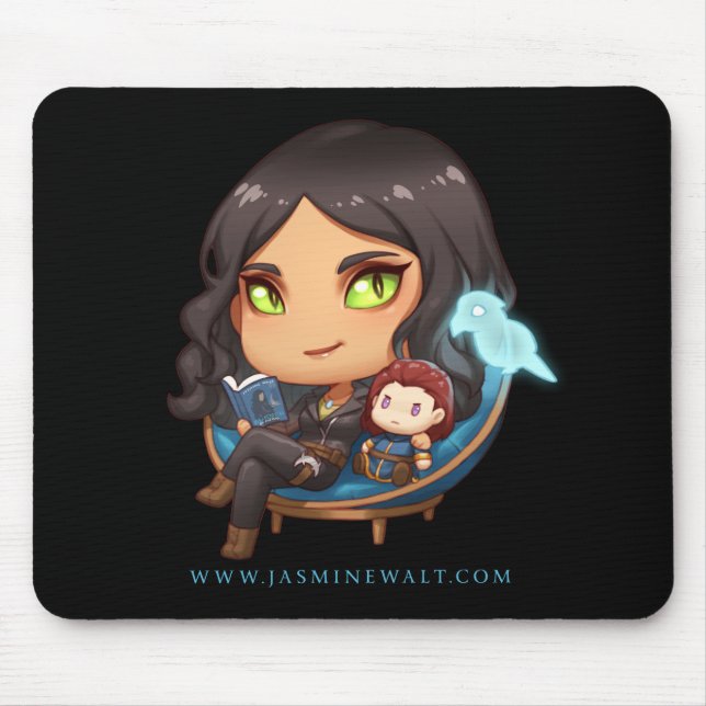 Tapis De Souris Sunaya Chibi de lecture Mousepad (Devant)