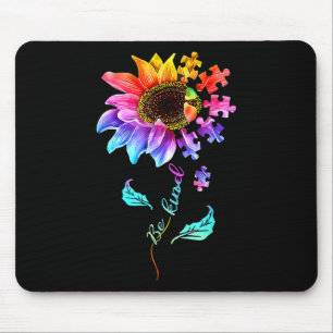 Tapis De Souris Sunflower Be Kind Puzzle Piece Sensibilisation sur