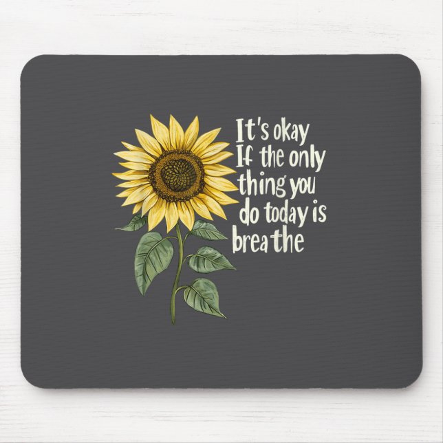 Tapis De Souris Sunflower Suicide Awareness  (Devant)