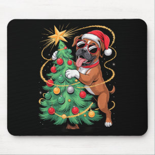 Tapis De Souris Sungels de chien de boîte de Noël