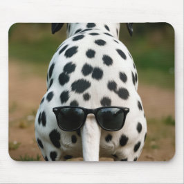 Tapis De Souris Sunglasses On a Dalmatian Dog Tail
