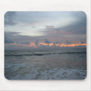 Tapis De Souris Sunrise Beach Ocean Nuds Photographie