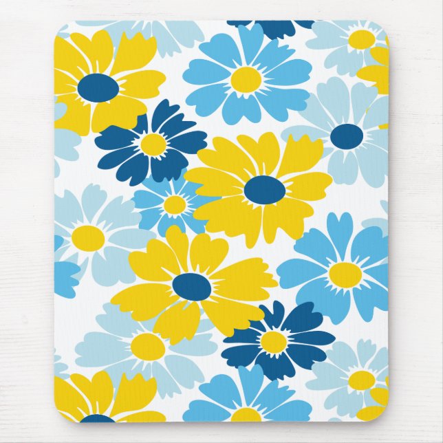 Tapis De Souris Sunshine Blue Sky Blooming Daisy (Devant)