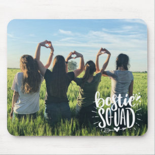 Tapis De Souris Super copine Squad Photo personnalisée BFF superpo