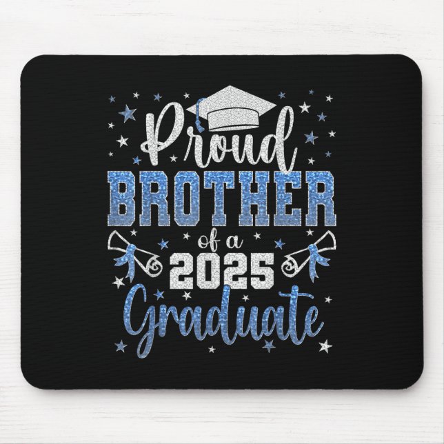 Tapis De Souris Super Fier Frère De 2025 Diplômé Fa (Devant)