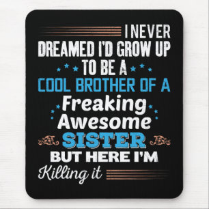 Tapis De Souris Super Frère De Sœur Géniale Cadeau