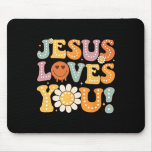 Tapis De Souris Super Jésus vous aime Enfants Femmes Foi religieus