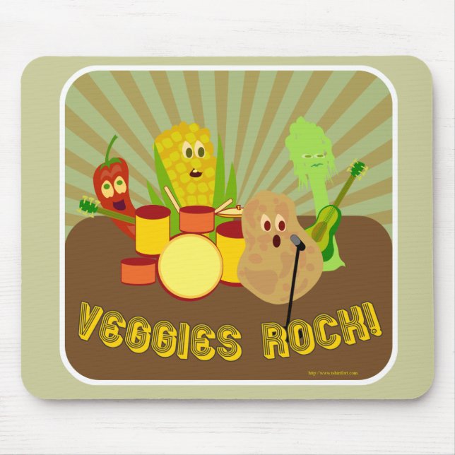 Tapis De Souris Super Veggie Band ! (Devant)