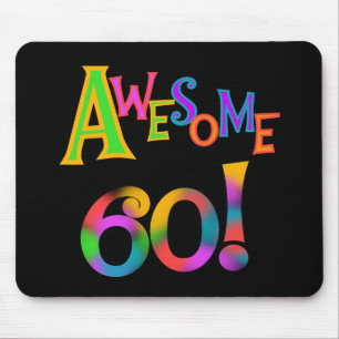 Tapis De Souris Superbe 60 T-shirts et cadeaux d'anniversaire